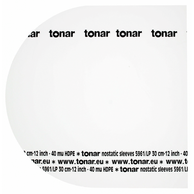 Tonar Nostatic 12" LP Record Inner Sleeves