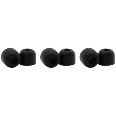 Shure EACYF1-6M Black Foam Sleeves (Medium, 3 Pair)