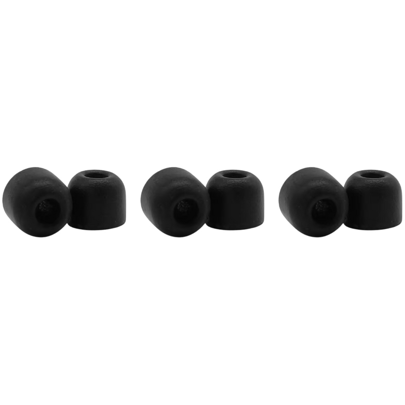 Shure EACYF1-6L Black Foam Sleeves (Large, 3 Pair)