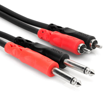 Hosa CPR-202 Dual 6.3mm TS - Dual RCA Cable 2m