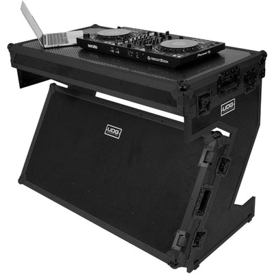 UDG Ultimate Flight Case Portable Z-Style DJ Table Black Plus (Wheels)