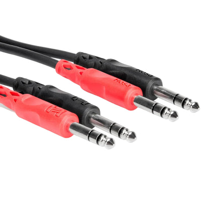 Hosa CSS-200 Dual 6.3mm TRS - Dual 6.3mm TRS Stereo Interconnect Cable