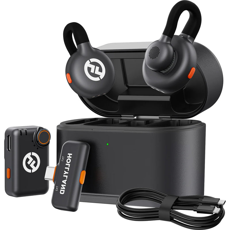 Hollyland Lark M2S Combo (2RX - Camera & USB-C) (+ Lightning Cable)