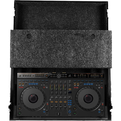 UDG Ultimate Flight Case AlphaTheta DDJ-GRV6 Black Plus (Laptop Shelf)