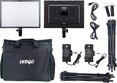 Ledgo LG-E268C 2 Light Kit w/Stand and Bag