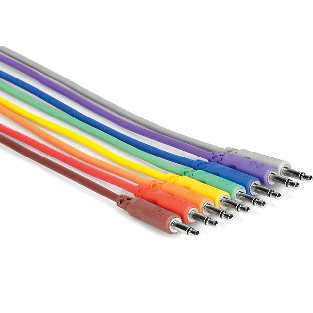 Hosa CMM-845 3.5 mm TS - 3.5 mm TS Unbalanced Patch Cables 0.5m